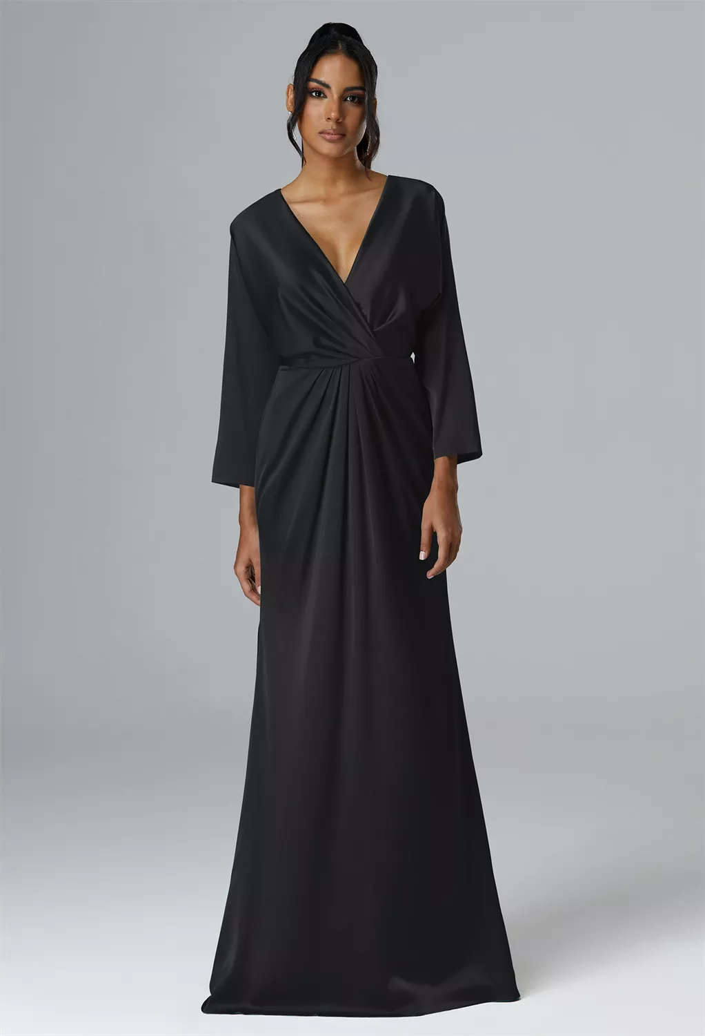AW Saltigue Black Metallic  Maternity Bridesmaid Dresses